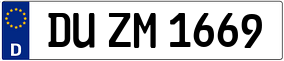Truck License Plate